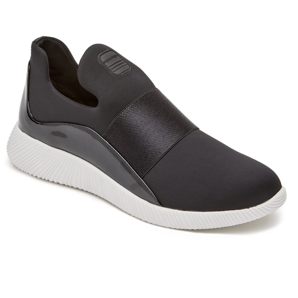 Rockport Slip-On Dam Svarta - City Lites Robyne - TDBNQ2316